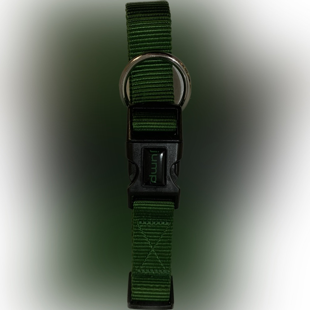 Jump Nylon Adjustable Collar Dark Green